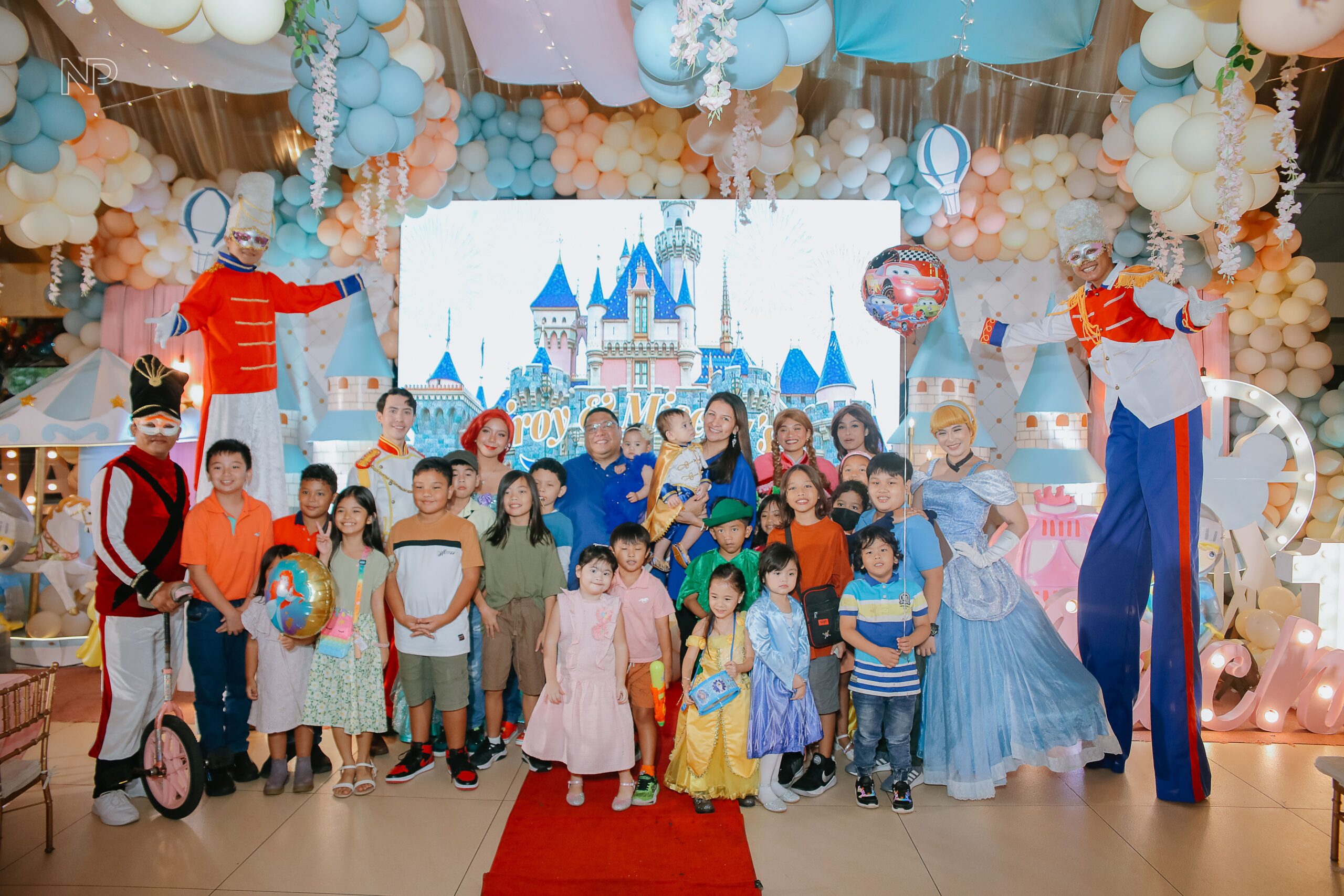 Princess themed party decor with royal castle backdrops, elegant pastel styling, and fairytale elements. Expert event stylist in Metro Manila, Philippines, specializing in princess birthday parties, magical event setups, and themed celebrations for kids. Perfect for little girls’ birthdays, Disney princess parties, and fairytale-inspired events.