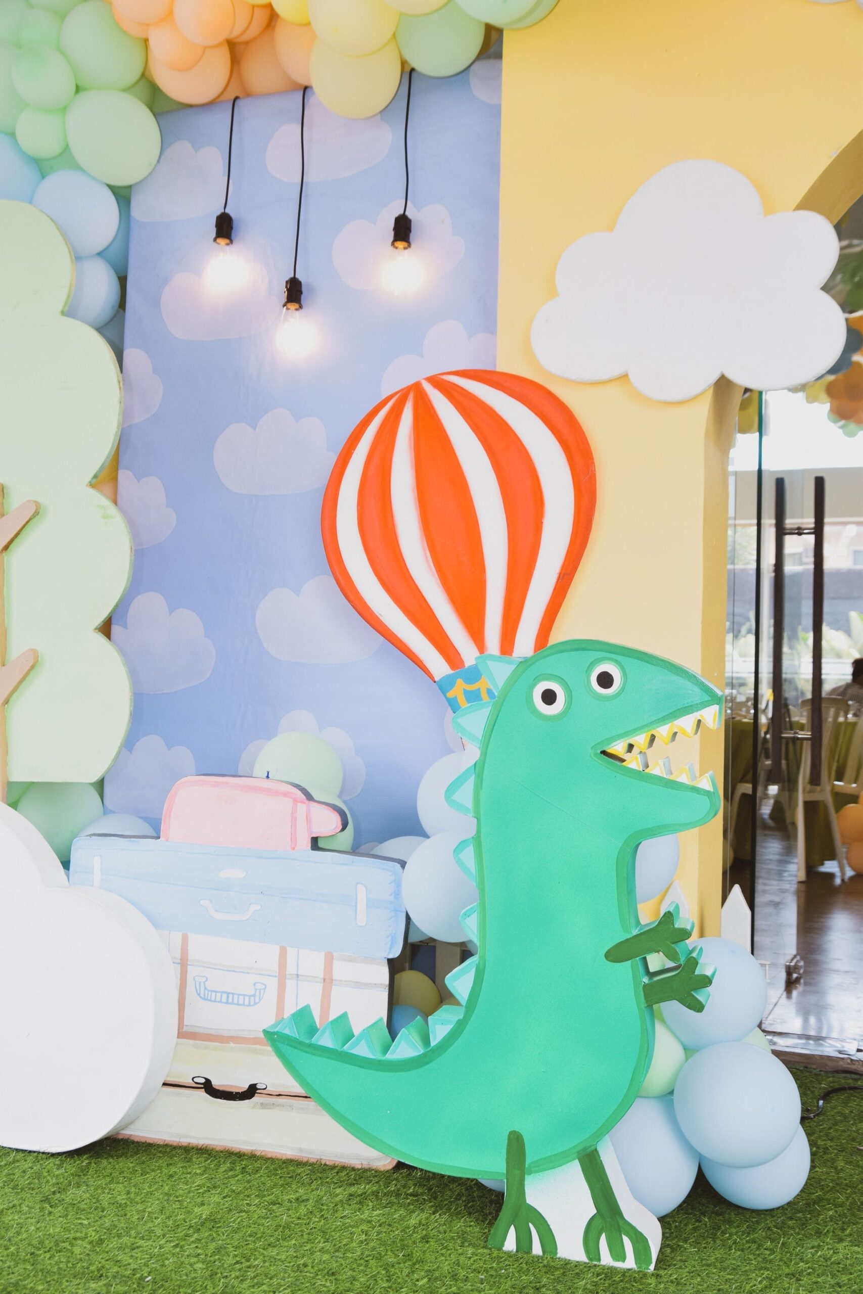 Creative George the Pig-themed party setup in the Philippines with Gorg character decorations, farm-inspired props, and colorful accents
