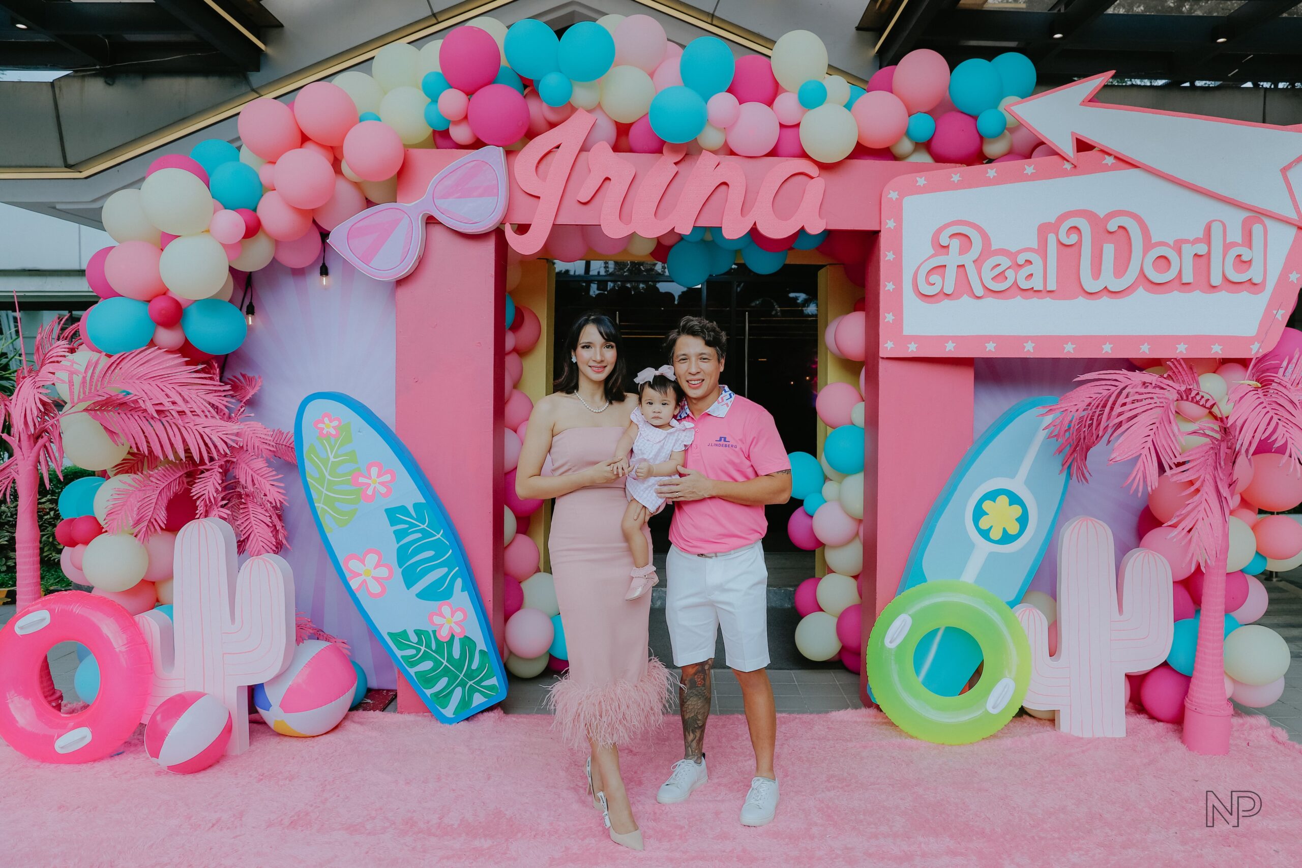 Barbie Malibu themed event with pink decor, beach-inspired elements, and stylish fashion details. Expert event styling in Metro Manila, Philippines, with Malibu beach vibes, palm trees, glittering accents, and Barbie’s iconic pink color scheme. Professional event coordinator and stylist for birthday parties, summer celebrations, themed events, and creative party themes in Metro Manila.