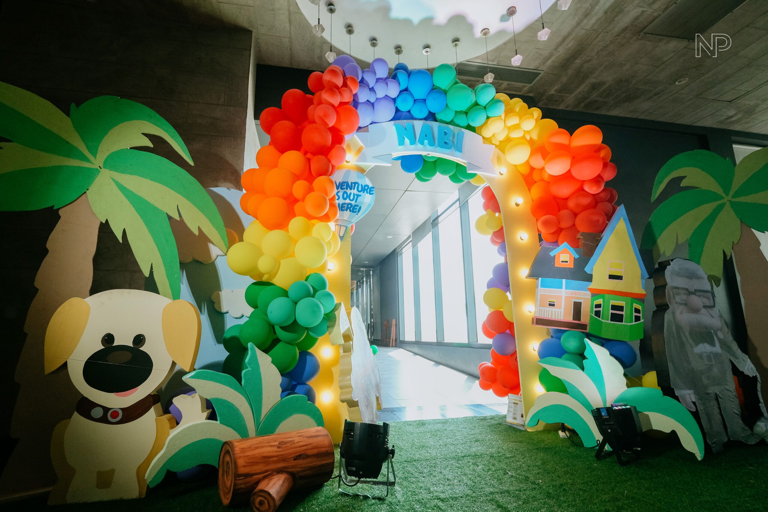 Up movie themed birthday party by creative event stylist – whimsical party decorations with balloons, adventure theme party setup, kids party ideas inspired by Pixar’s Up, colorful birthday backdrop, top event styling and coordination in Metro Manila