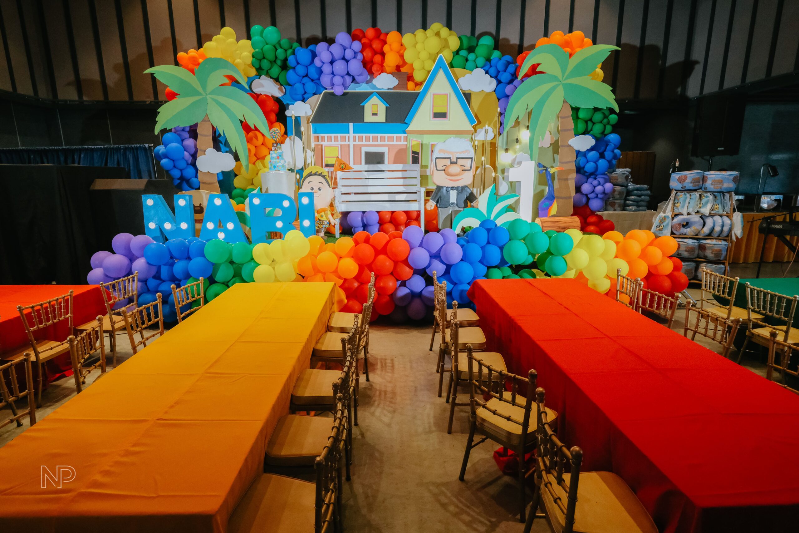 Up movie themed birthday party by creative event stylist – whimsical party decorations with balloons, adventure theme party setup, kids party ideas inspired by Pixar’s Up, colorful birthday backdrop, top event styling and coordination in Metro Manila