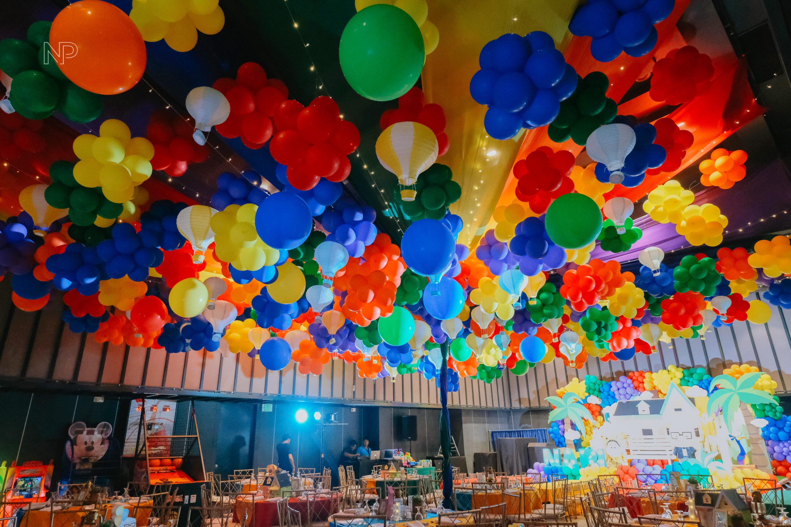 Up movie themed birthday party by creative event stylist – whimsical party decorations with balloons, adventure theme party setup, kids party ideas inspired by Pixar’s Up, colorful birthday backdrop, top event styling and coordination in Metro Manila