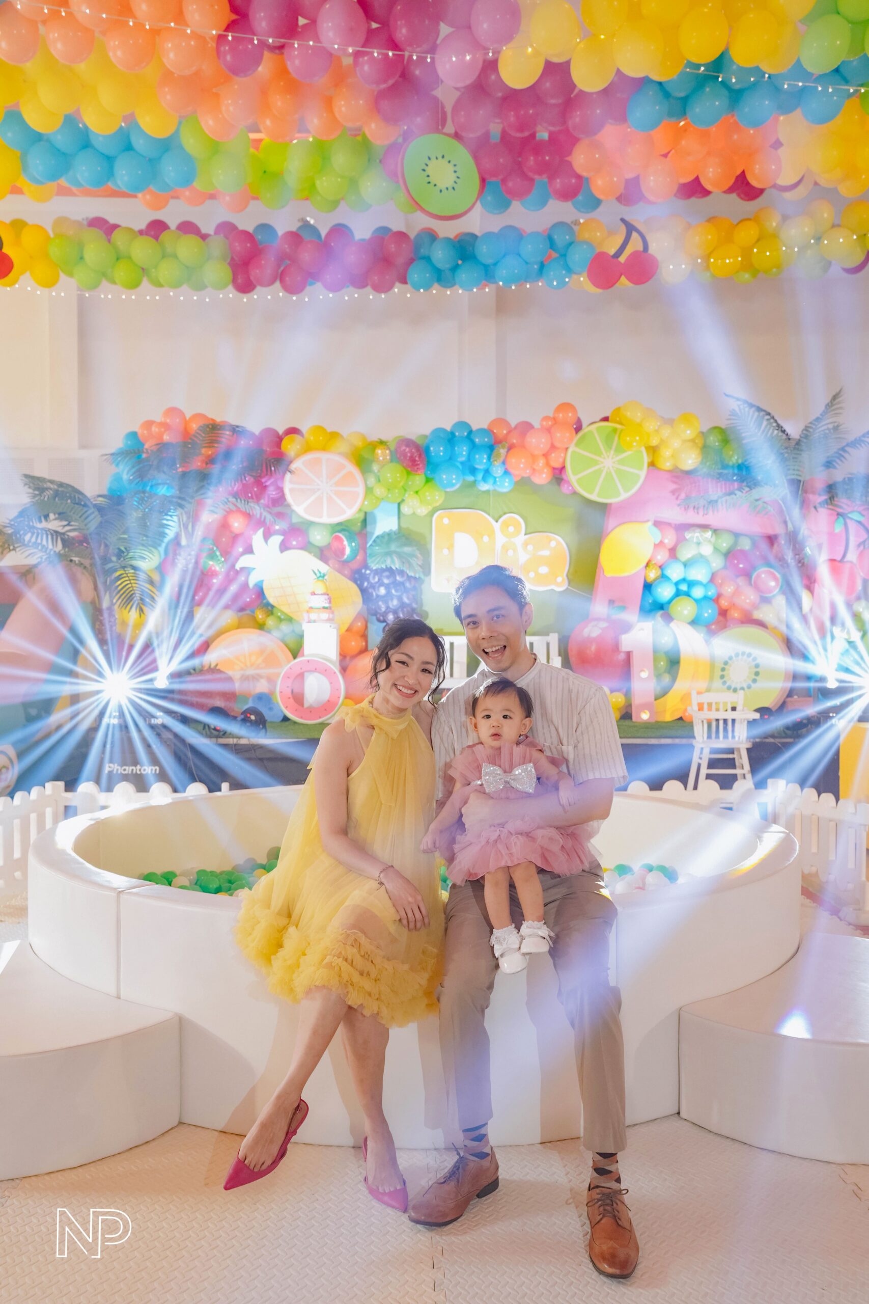 Tutti Frutti themed kids' party with vibrant fruit-inspired decor, tropical colors, and playful summer vibes. Expert event stylist in Metro Manila, Philippines, specializing in fun birthday themes, colorful party styling, and creative event setups for children. Perfect for summer parties, toddler birthdays, and fruity themed celebrations - Party curators
