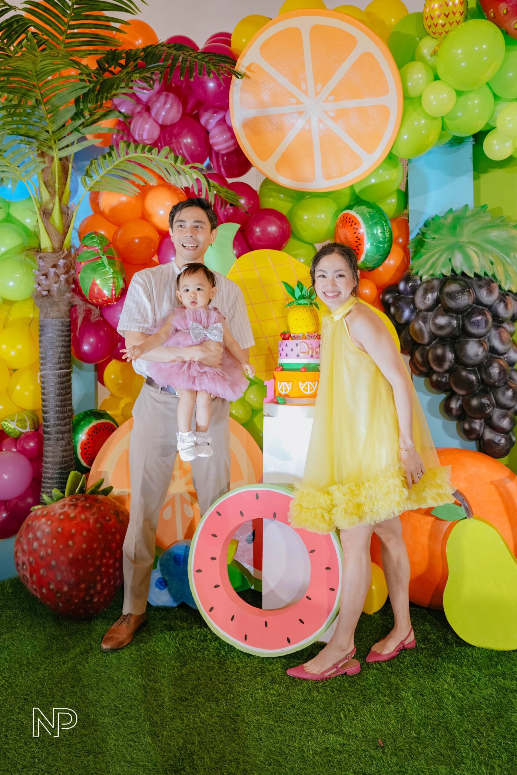 Tutti Frutti themed kids' party with vibrant fruit-inspired decor, tropical colors, and playful summer vibes. Expert event stylist in Metro Manila, Philippines, specializing in fun birthday themes, colorful party styling, and creative event setups for children. Perfect for summer parties, toddler birthdays, and fruity themed celebrations - Party curators