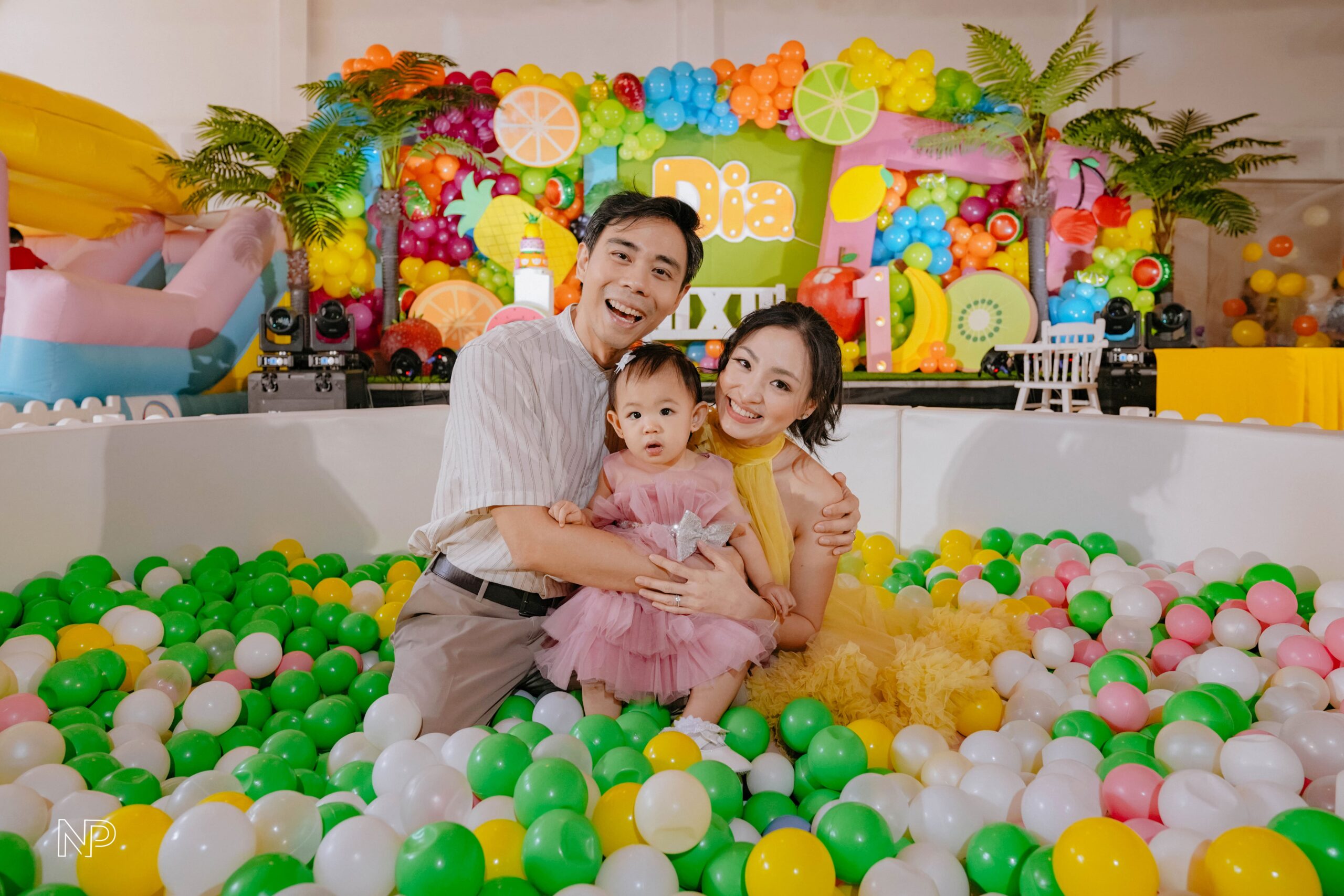 Tutti Frutti themed kids' party with vibrant fruit-inspired decor, tropical colors, and playful summer vibes. Expert event stylist in Metro Manila, Philippines, specializing in fun birthday themes, colorful party styling, and creative event setups for children. Perfect for summer parties, toddler birthdays, and fruity themed celebrations