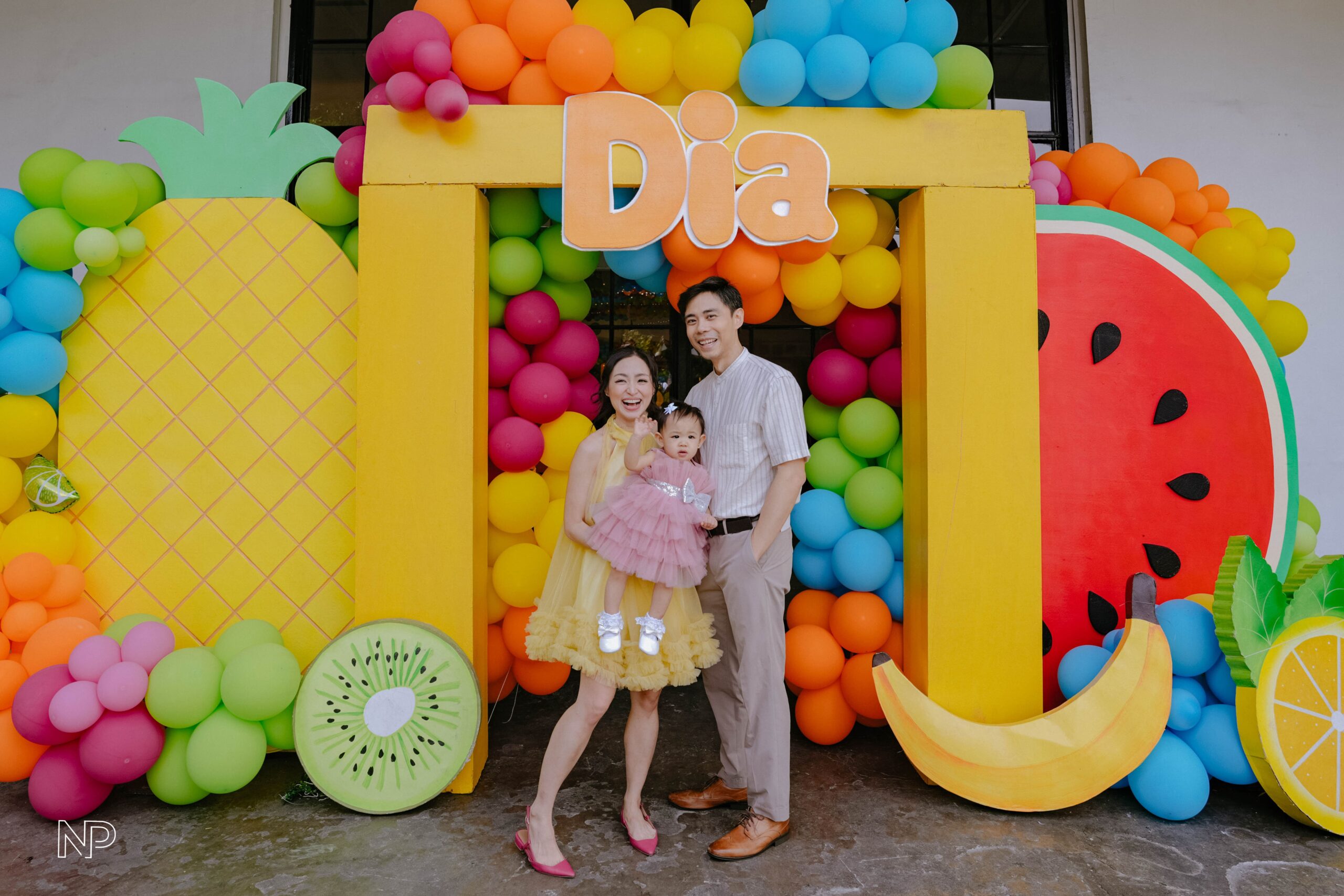 Tutti Frutti themed kids' party with vibrant fruit-inspired decor, tropical colors, and playful summer vibes. Expert event stylist in Metro Manila, Philippines, specializing in fun birthday themes, colorful party styling, and creative event setups for children. Perfect for summer parties, toddler birthdays, and fruity themed celebrations - Party curators