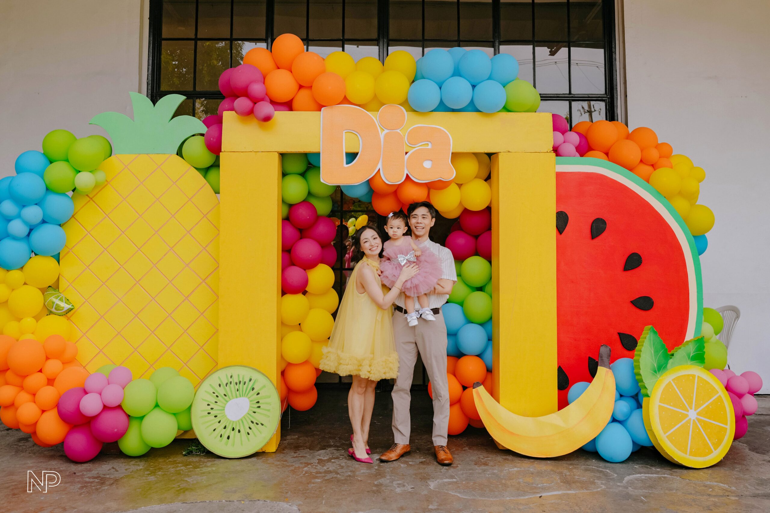 Tutti Frutti themed kids' party with vibrant fruit-inspired decor, tropical colors, and playful summer vibes. Expert event stylist in Metro Manila, Philippines, specializing in fun birthday themes, colorful party styling, and creative event setups for children. Perfect for summer parties, toddler birthdays, and fruity themed celebrations