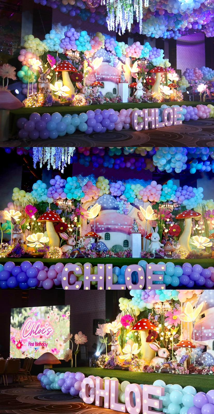 Fairy-themed event decor with whimsical fairy lights, floral accents, and magical woodland elements. Expert event styling in Metro Manila, Philippines, featuring fairy wings, enchanted forest vibes, and pastel colors. Perfect for kids' birthday parties, fairy tale celebrations, and magical themed events.