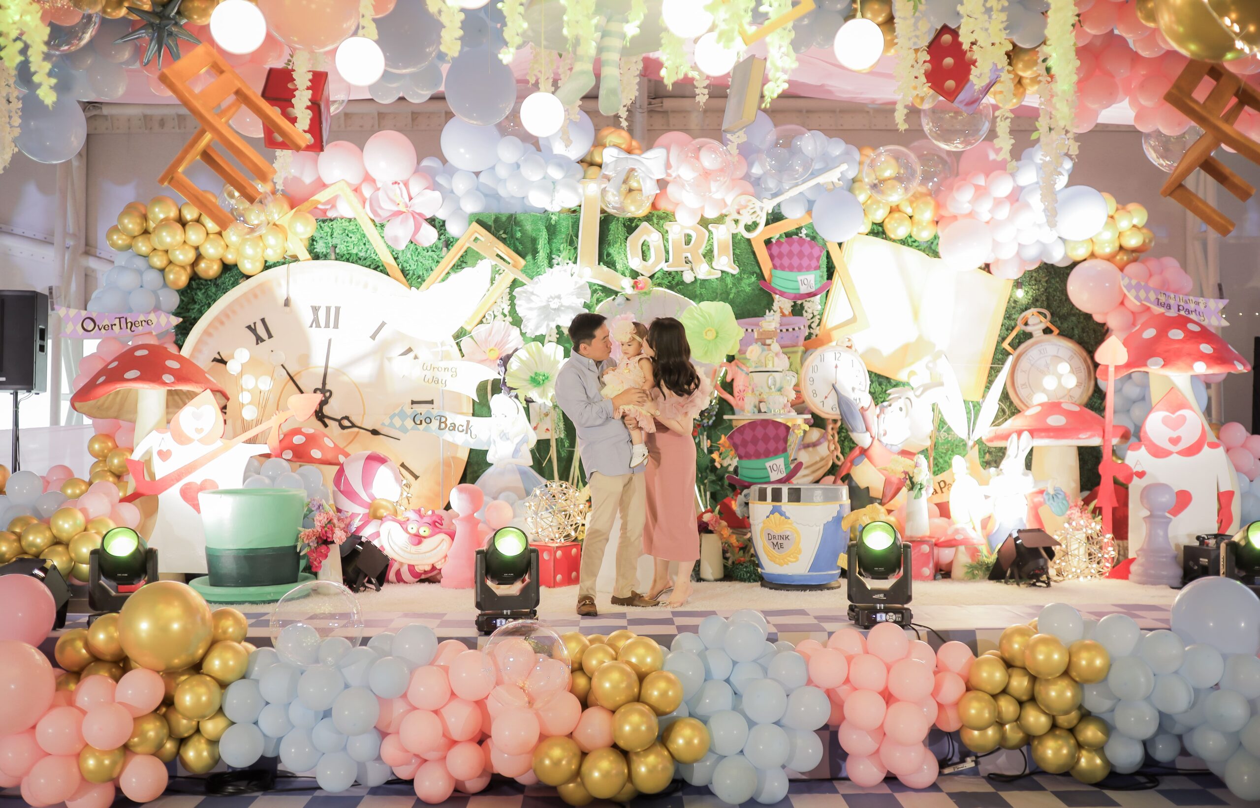 Alice in Wonderland theme kiddie party styling Metro Manila | whimsical Alice in Wonderland birthday decorations Philippines | magical tea party setup for kids Manila | storybook-themed birthday event stylist Philippines | Mad Hatter tea party decor Metro Manila | fantasy garden party setup for children Philippines | Alice in Wonderland party planner Manila