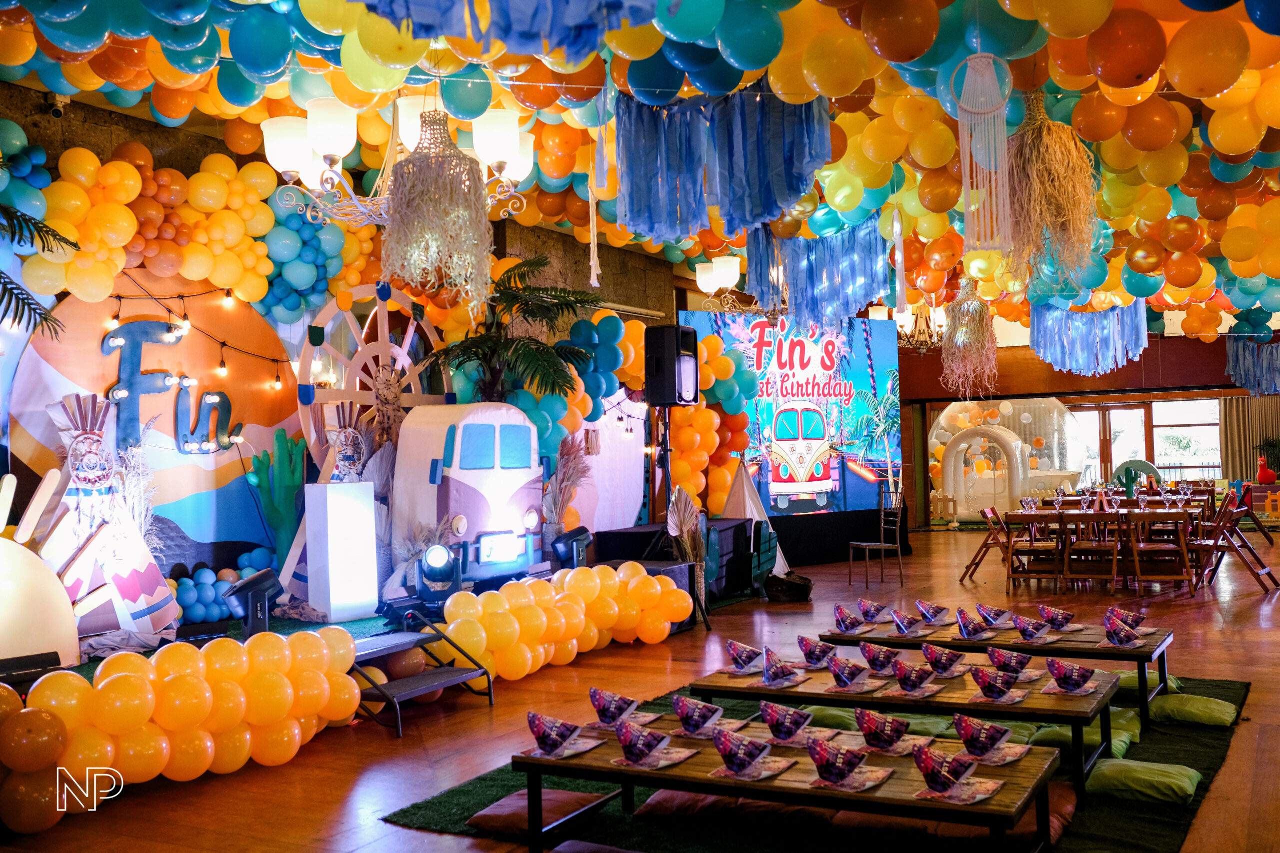 Desert road trip theme kids party styling Metro Manila | boho desert birthday setup Philippines | kids road trip party decorations Manila | adventure-themed children's event stylist Philippines | cactus and camper van party decor Metro Manila | bohemian kids birthday party setup Philippines | desert-inspired celebration styling for kids Manila