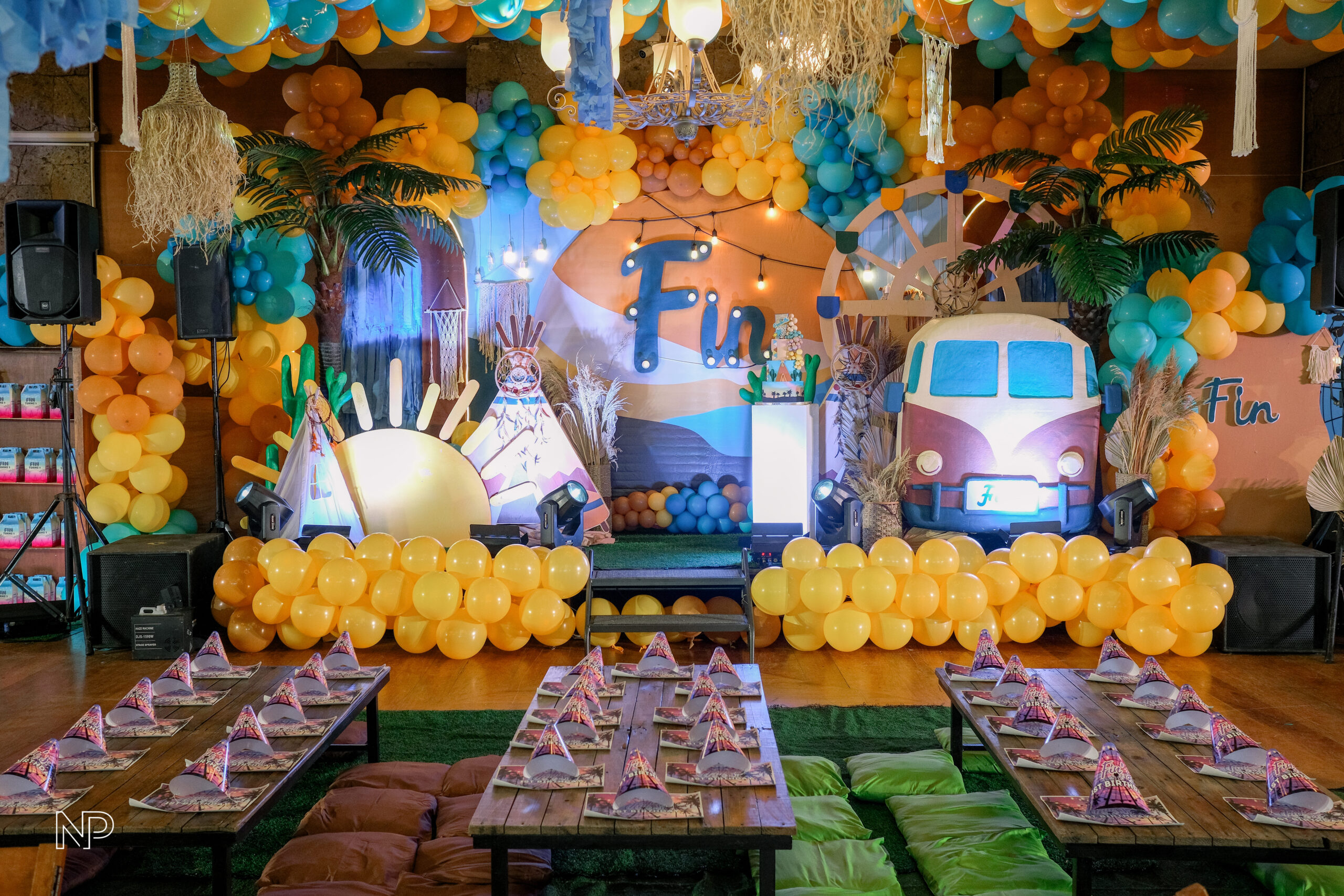 Desert road trip theme kids party styling Metro Manila | boho desert birthday setup Philippines | kids road trip party decorations Manila | adventure-themed children's event stylist Philippines | cactus and camper van party decor Metro Manila | bohemian kids birthday party setup Philippines | desert-inspired celebration styling for kids Manila
