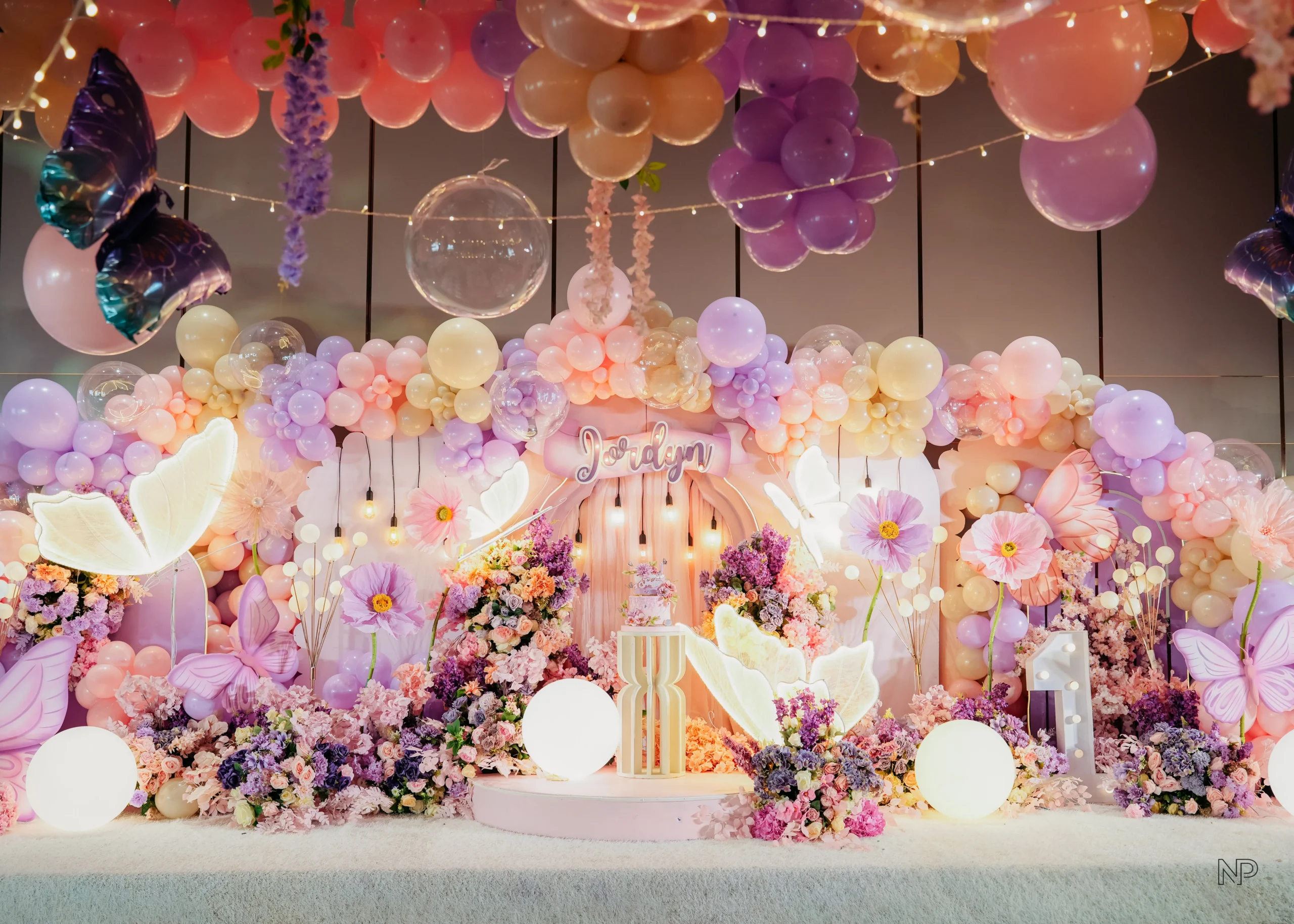 butterfly garden theme kiddie party styling Metro Manila | butterfly birthday party setup Philippines | cute pastel color party decorations Manila | best party stylist Metro Manila