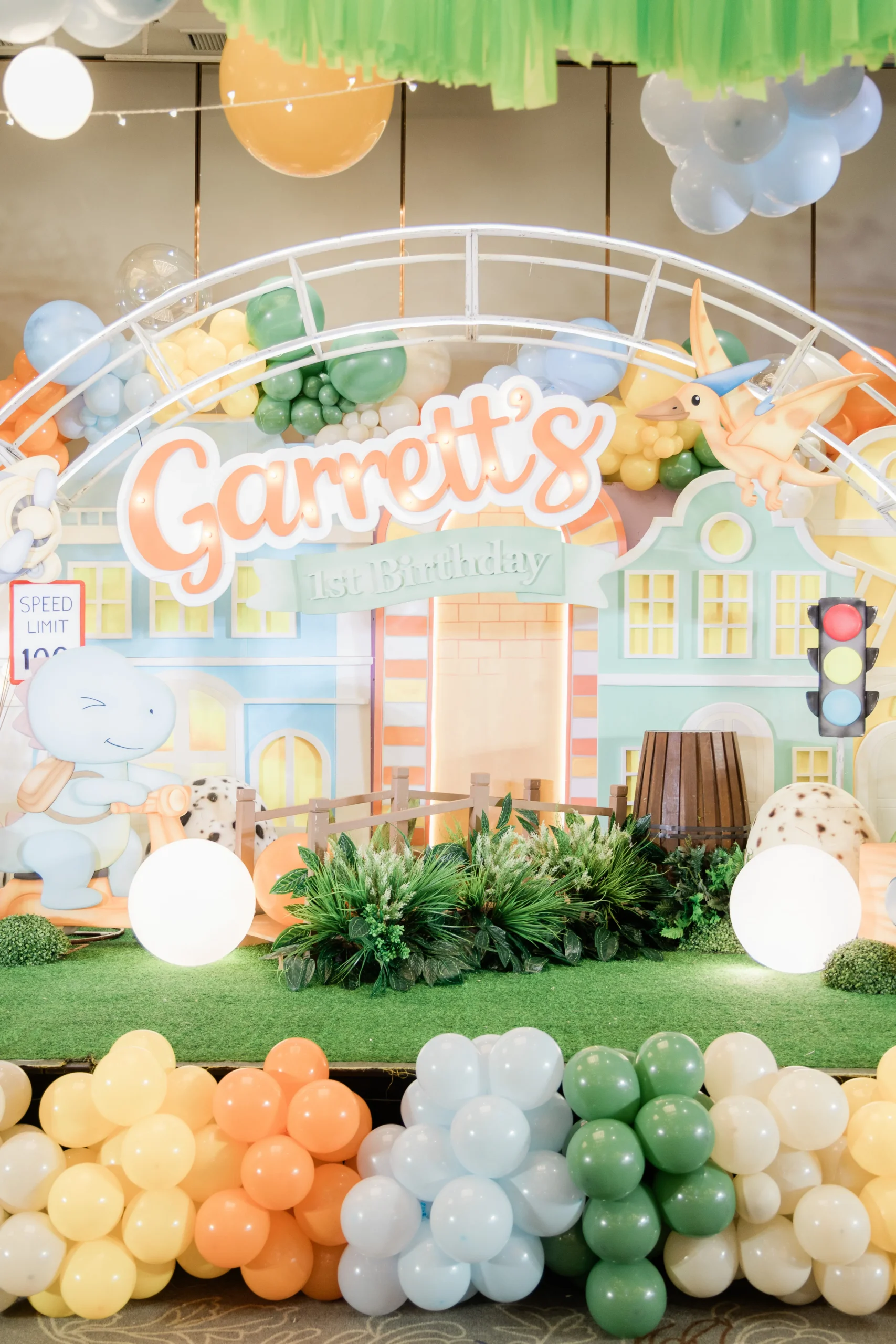 Dinosaur themed first birthday party for Garrett in Metro Manila