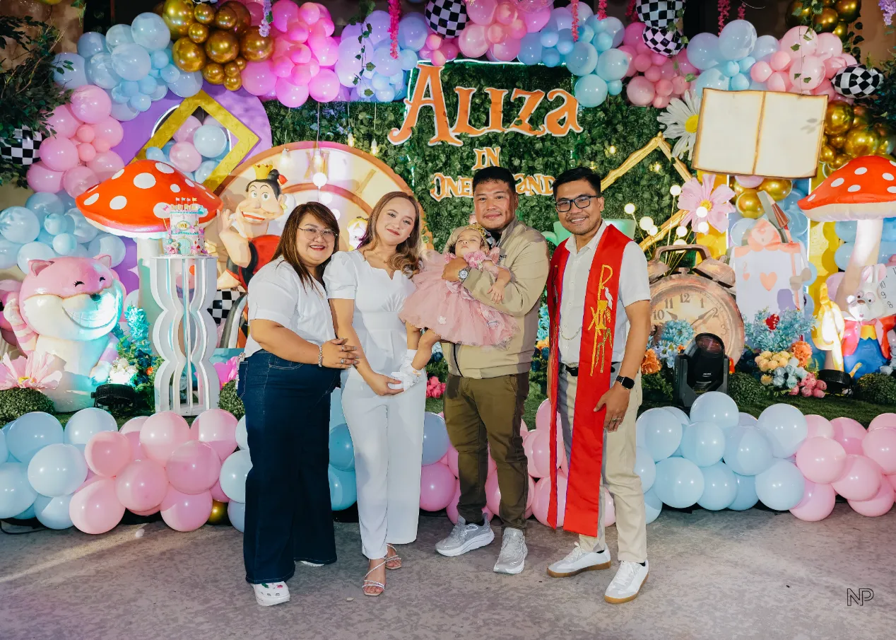 Alice in Wonderland themed girl birthday party setup in Metro Manila