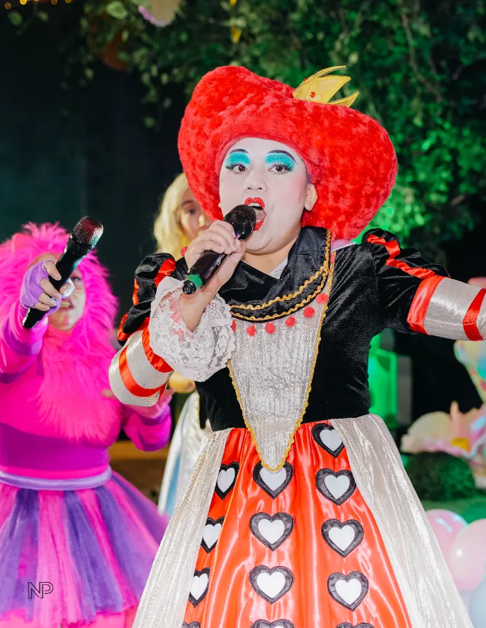 Alice in Wonderland themed girl birthday party setup in Metro Manila