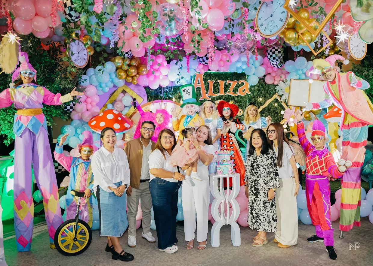 Alice in Wonderland birthday party styling for a young girl